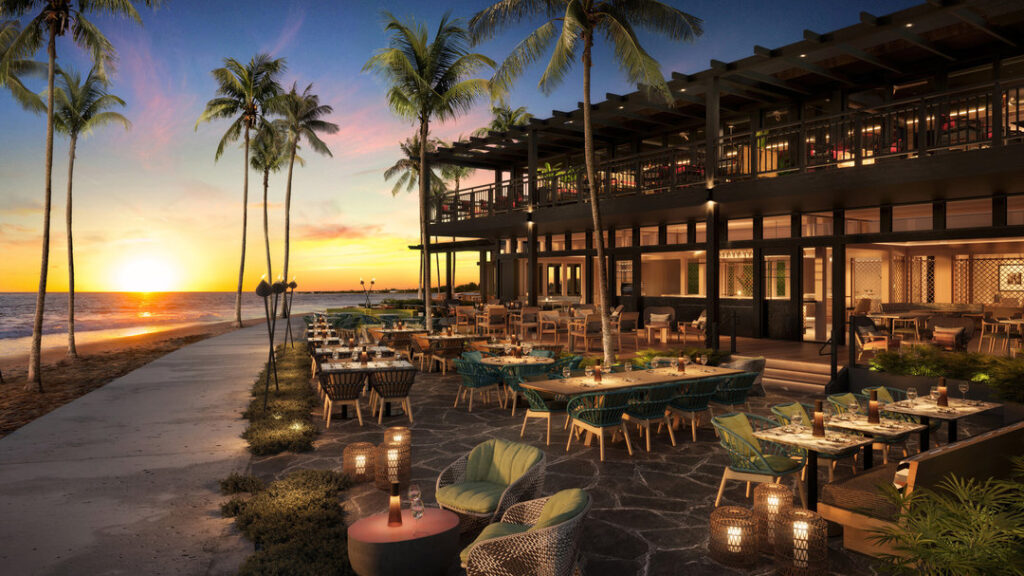 Four Seasons Resort Hualalai Hawaii luxushotel kültéri teraszburkolat